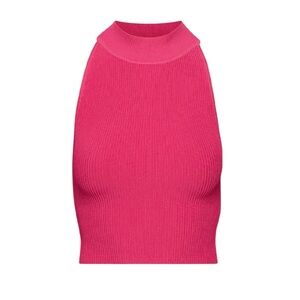 Babaton
Sculpt Knit Mockneck Halter Hot Pink